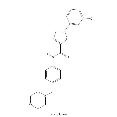 5-(3-Chlorophenyl)-N-[4-(morpholin-4-ylmethyl)phenyl]furan-2-carboxamide