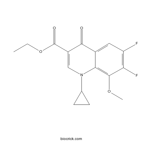 1-Cyclopropyl-6,7-difluoro-1,4-dihydro-8-methoxy-4-oxo-3-quinolinecarboxylic acid ethyl ester