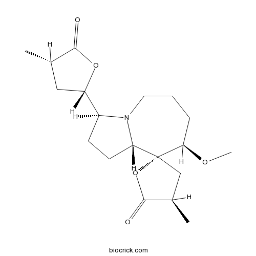 (3S,3'R,8R,9R,9As)-8-methoxy-3'-methyl-3-[(2S,4S)-4-methyl-5-oxooxolan-2-yl]spiro[1,2,3,5,6,7,8,9a-octahydropyrrolo[1,2-a]azepine-9,5'-oxolane]-2'-one