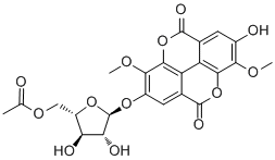 3,8-Di-O-methylellagic acid 2-O-(5'-O-acetyl)arabinofuranoside