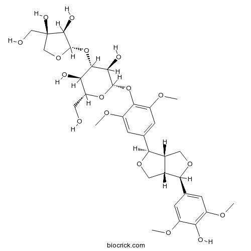 (-)-Syringaresnol-4-O-beta-D-apiofuranosyl-(1->2)-beta-D-glucopyranoside