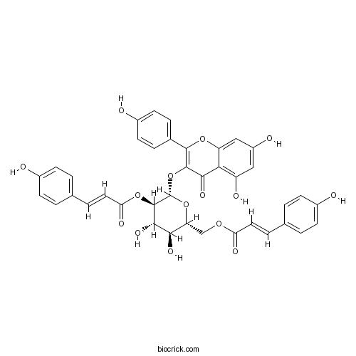 Kaempferol-3-O-(2',6'-di-O-trans-p-coumaroyl)-beta-D-glucopyranoside