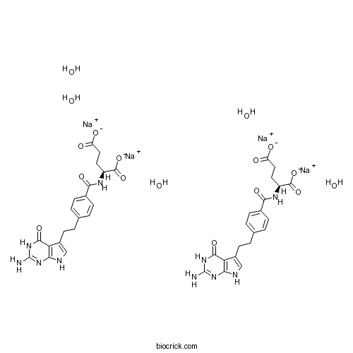 Pemetrexed disodium hemipenta hydrate