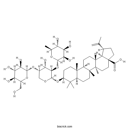Betulinic acid 3β-O-alpha-L-rhamnopyranosyl-(1->2)-[β-D-glucopyranosyl-(1->4)]-alpha-L-arabinopyranoside