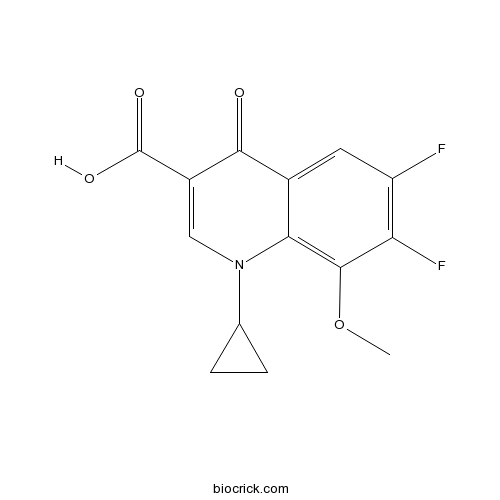 1-Cyclopropyl-6,7-difluoro-1,4-dihydro-8-methoxy-4-oxo-3-quinolinecarboxylic acid