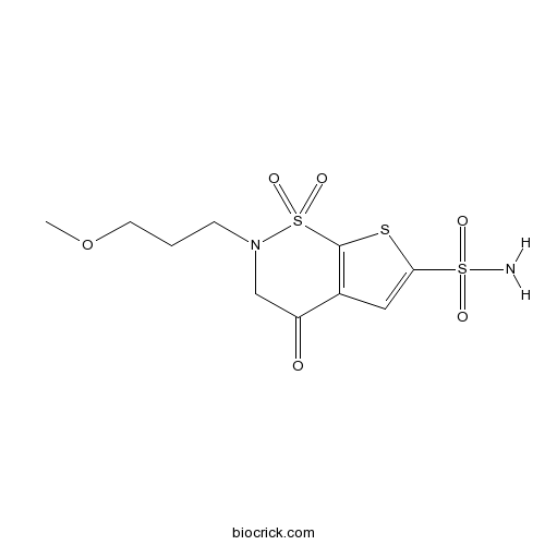 2-(3-Methoxypropyl)-4-oxo-3,4-dihydro-2H-thieno[3,2-e][1,2]thiazine-6-sulfonamide 1,1-dioxide