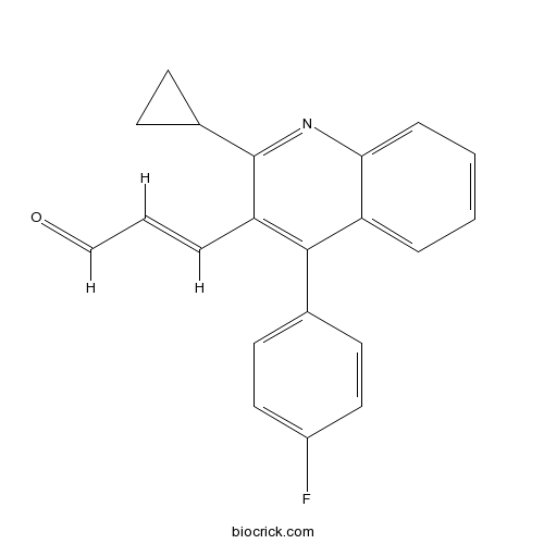 3-[2-Cyclopropyl-4-(4-fluorophenyl)-3-quinolinyl-2-propenal