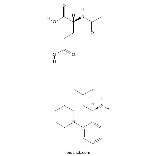 3-Methyl-1-(2-piperidinophenyl)butylamine N-acetylglutamate salt