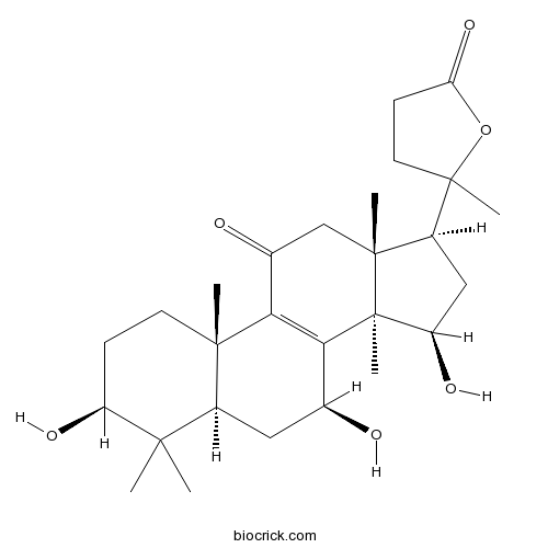 3β,7β,15β-三羟基-11-羰基-羊毛甾烷-8-烯-24->20内酯