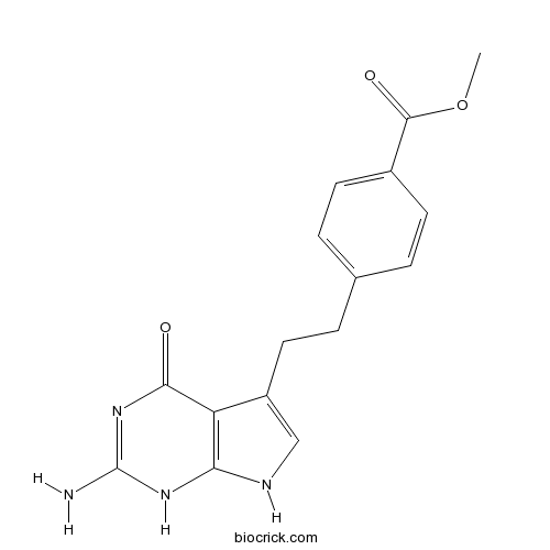 4-[2-(2-Amino-4,7-dihydro-4-oxo-1H-pymol[2,3-d]pyrimodin-5-yl)ethyl]benzoic acid methyl ester