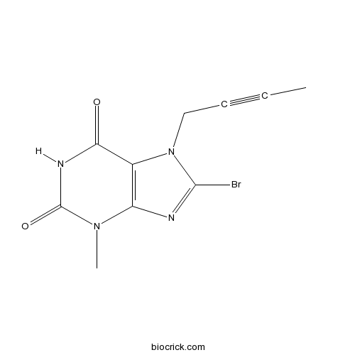 8-Bromo-7-(but-2-yn-1-yl)-3-methyl-1H-purine-2,6(3H,7H)-dione