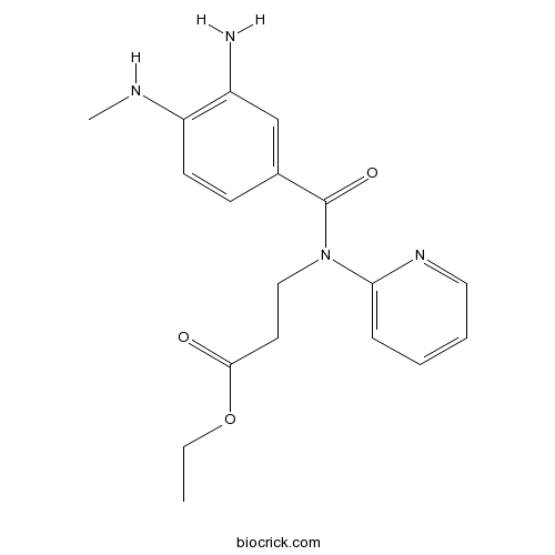 Ethyl 3-(3-amino-4-(methylamino)-N-(pyridin-2-yl)benzamido)propanoate