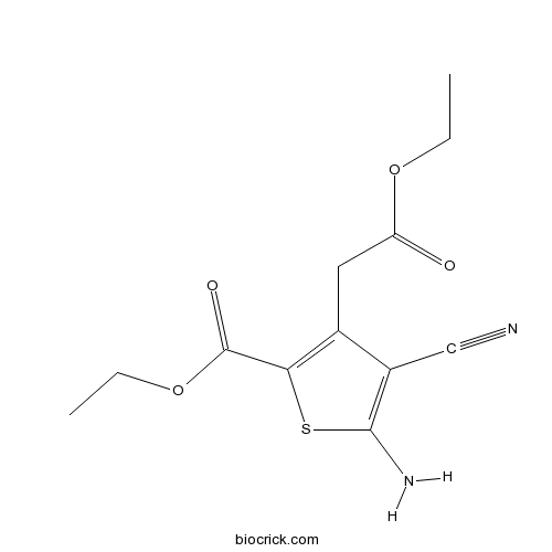 Ethyl 5-amino-4-cyano-3-(2-ethoxy-2-oxoethyl)thiophene-2-carboxylate