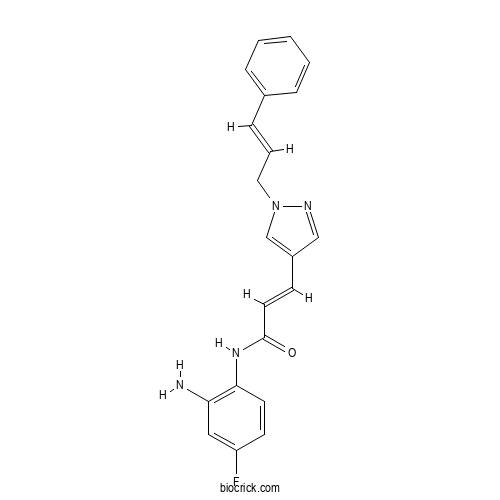 (E)-N-(2-Amino-4-fluorophenyl)-3-(1-cinnamyl-1H-pyrazol-4-yl)acrylamide