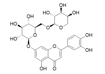 木樨草素-7-O-alpha-L-吡喃阿拉伯糖(1->6)-beta-D-吡喃葡萄糖苷