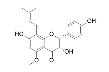 (2R,3S)-3,7,4'-Trihydroxy-5-methoxy-8-prenylflavanone