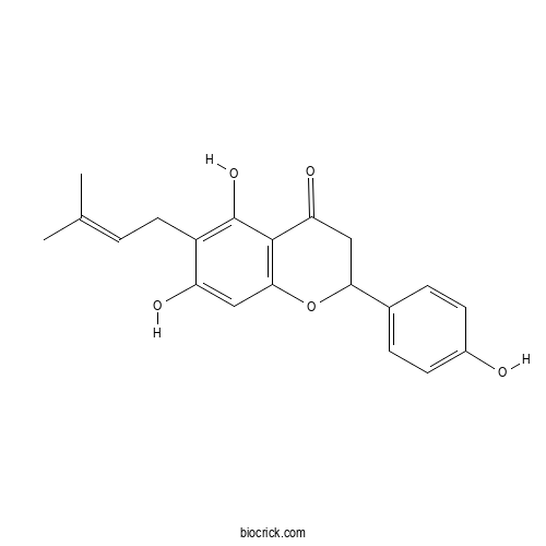(S)-4',5,7-Trihydroxy-6-prenylflavanone