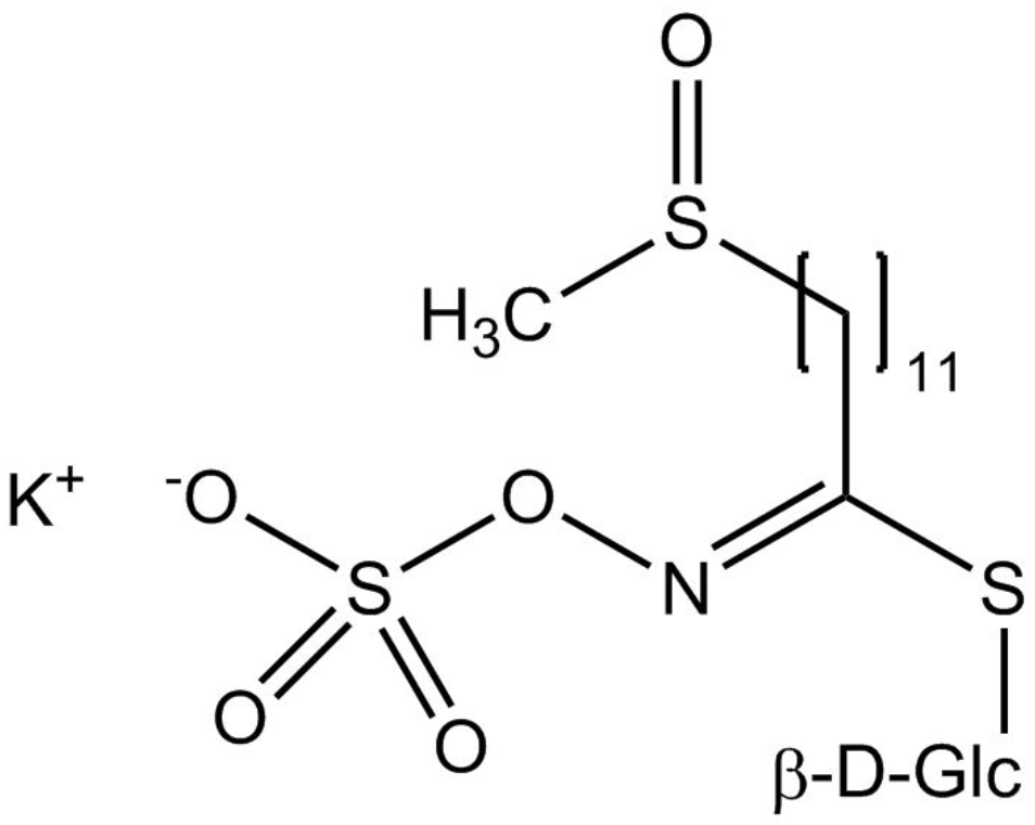 11-Methylsulfinylundecylglucosinolate potassium salt
