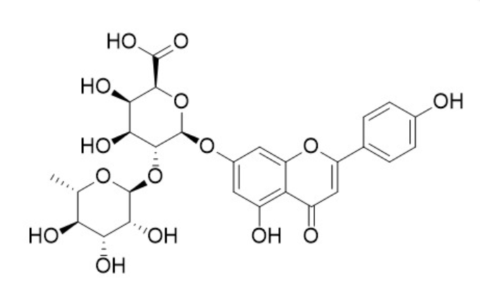 Apigenin 7-[rhamnosyl-(1->2)-galacturonide]