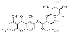 Swertianin 2-O-α-L-rhamnopyranosyl-(1→2)-β-D-xylopyranoside