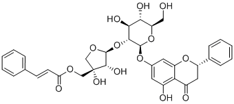 (2S)-Pinocembrin 7-O-[2''-O-(5'''-O-trans-cinnamoyl)-β-D-apiofuranosyl]-β-D-glucoside