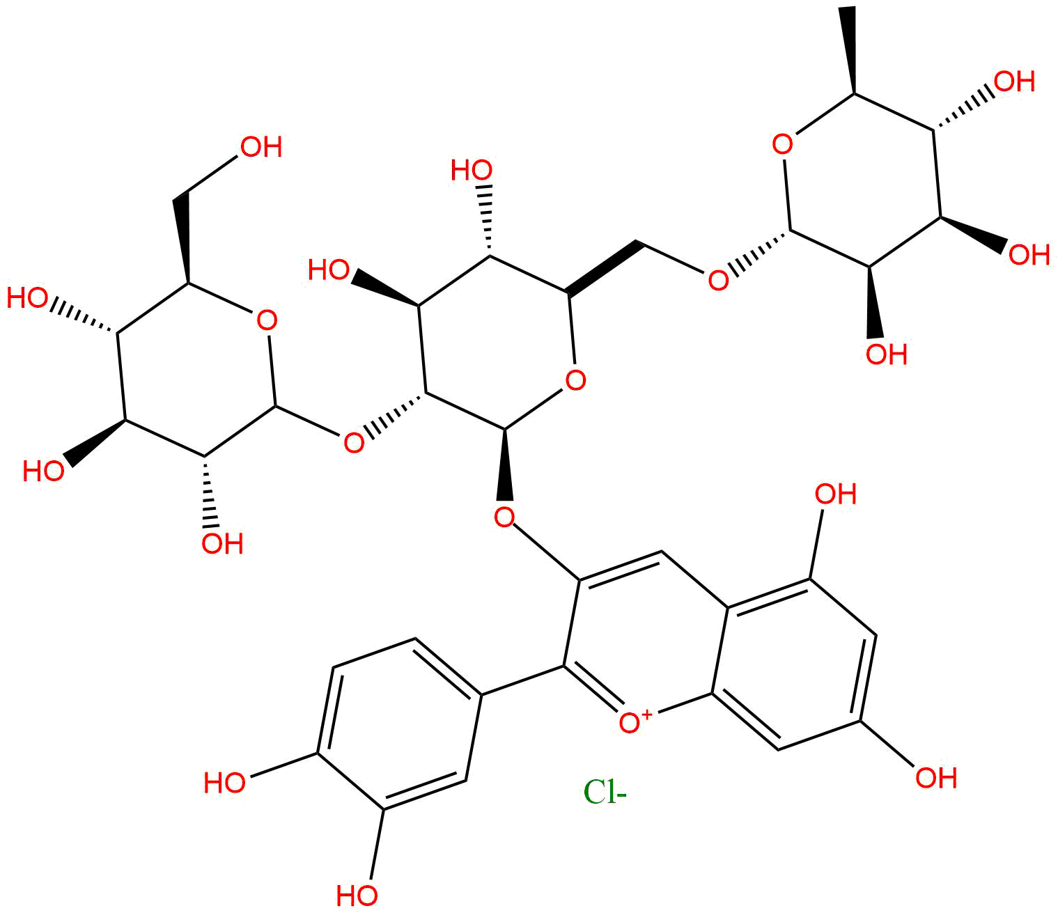 Cyanidin 3-O-2G-glucosylrutinoside