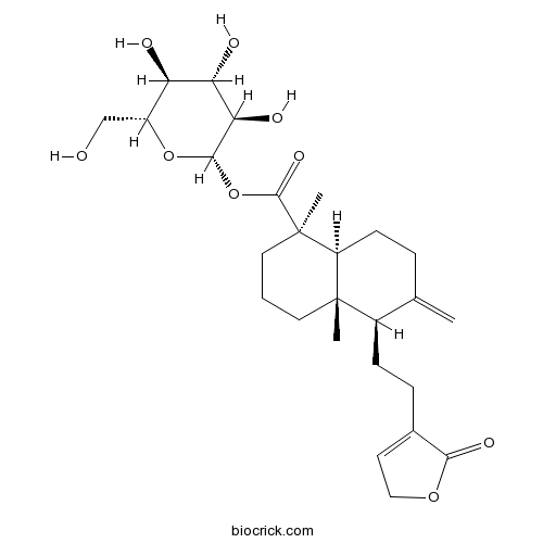 19-[(beta-D-glucopyranosyl)oxy]-19-oxo-ent-labda-8(17),13-dien-16,15-olide