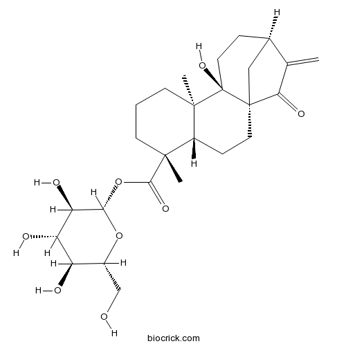 ent-9-Hydroxy-15-oxo-16-kauren-19-oic acid beta-D-glucopyranosyl ester