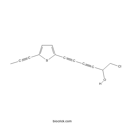 1-chloro-6-(5-(prop-1-ynyl)thiophen-2-yl)hexa-3,5-diyn-2-ol