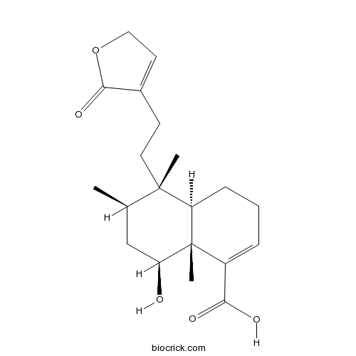6alpha-Hydroxycleroda-3,13-dien-16,15-olid-18-oic acid