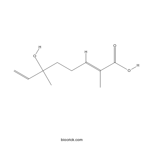 6-Hydroxy-2,6-dimethyl-2,7-octadienoic acid