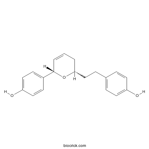 4-[(2S,6S)-5,6-二氢-6-[2-(4-羟基苯基)乙基]-2H-吡喃-2-基]苯酚