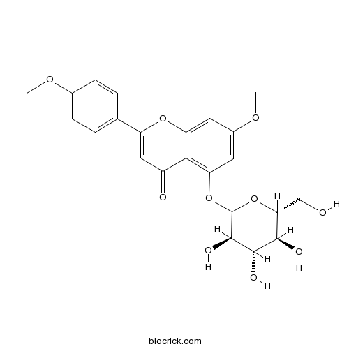 5-(beta-D-吡喃葡萄糖氧基)-7-甲氧基-2-(4-甲氧基苯基)-4H-1-苯并吡喃-4-酮
