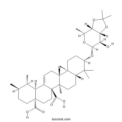 (3beta)-3-[[6-去氧-3,4-O-(1-甲基亚乙基)-beta-D-吡喃半乳糖基]氧基]乌苏-12-烯-27,28-二酸