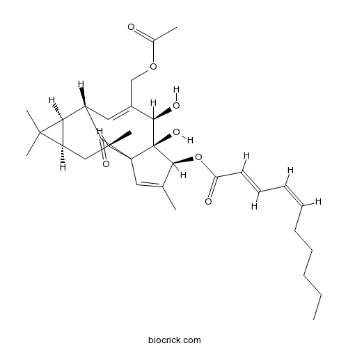 3-O-(2'E,4'Z-癸二烯酰基)-20-O-乙酰巨大戟二萜醇