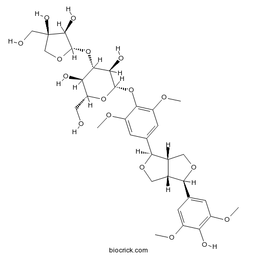 (-)-Syringaresnol-4-O-β-D-アピオフラノシル-(1→2)-β-D-グルコピラノシド