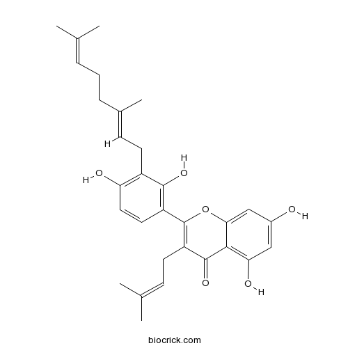 3'-Geranyl-3-prenyl-2',4',5,7-tetrahydroxyflavone