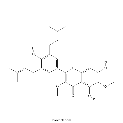 5,7,4'-Trihydroxy-3,6-dimethoxy-3',5'-diprenylflavone