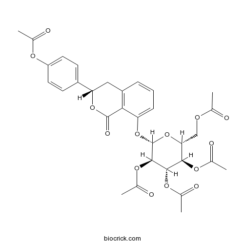 (3S)-绣球酚8-O-葡萄糖甙五乙酸酯