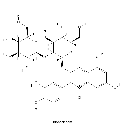 氯化矢车菊素-3-O-槐糖苷