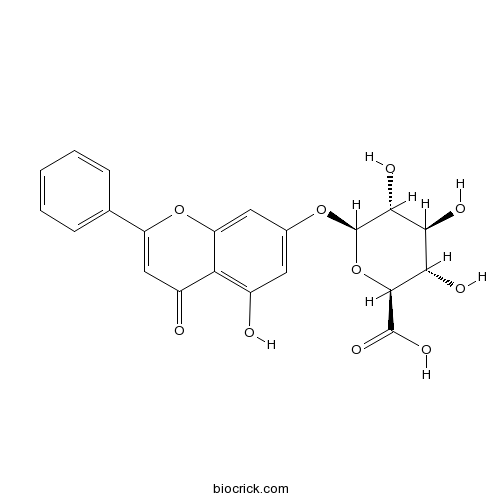 Chrysin 7-O-beta-D-glucopyranuronoside