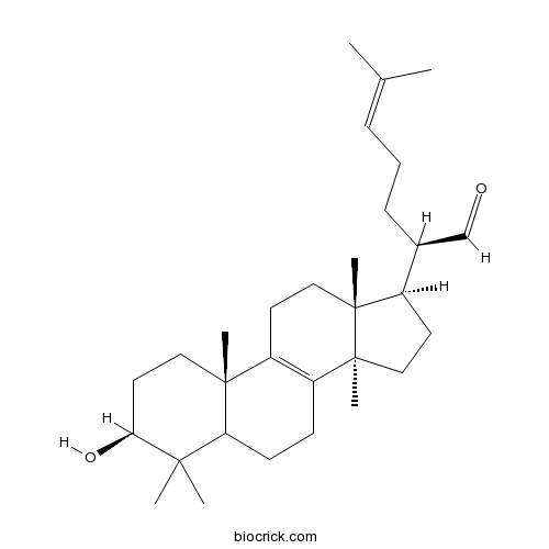 3beta-Hydroxylanosta-8,24-diene-21-al