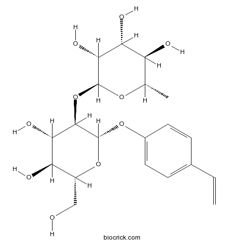 4-乙烯基苯基2-O-(6-去氧-ALPHA-L-吡喃甘露糖)-BETA-D-吡喃葡萄糖苷