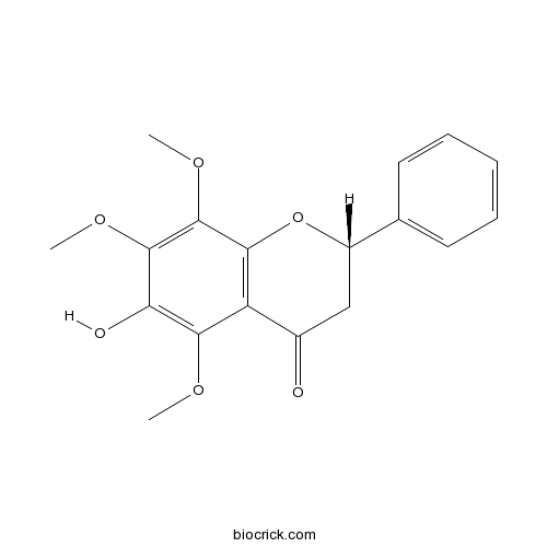 异柄苣素; 6-羟基-5,7,8 -三甲氧基黄烷酮