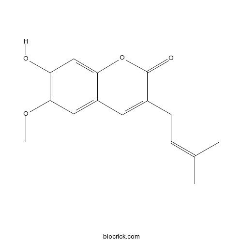 7-羟基-6-甲氧基-3-异戊烯基香豆素