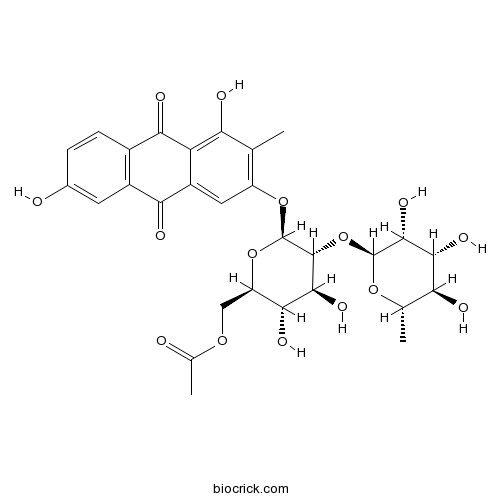 1,3,6-Trihydroxy-2-methylanthraquinone 3-O-(6'-O-acetyl)-alpha-L-rhamnosyl-(1->2)-Beta-D-glucoside