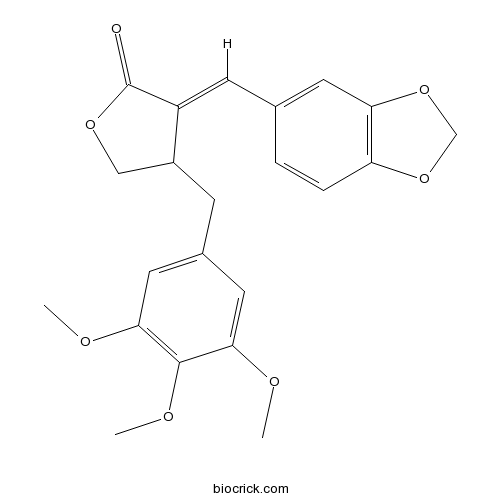 (E)-alpha-(3,4-Methylenedioxybenzylidene)-beta-(3,4,5-trimethoxybenzyl)-gamma-butyrolactone