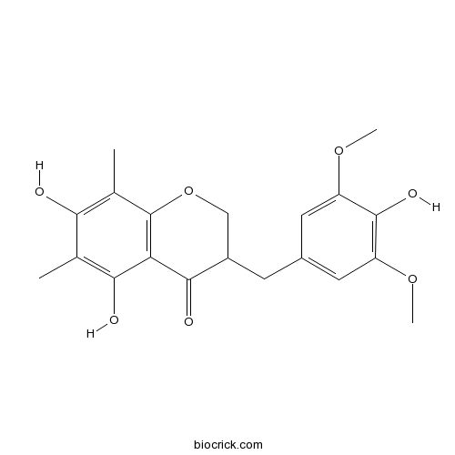 5,7-Dihydroxy-3-(4-hydroxy-3,5-dimethoxybenzyl)-6,8-dimethylchroman-4-one