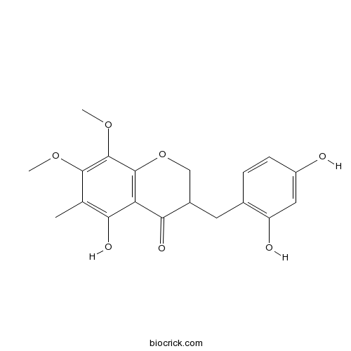 3-(2,4-Dihydroxybenzyl)-5-hydroxy-7,8-dimethoxy-6-methylchroman-4-one