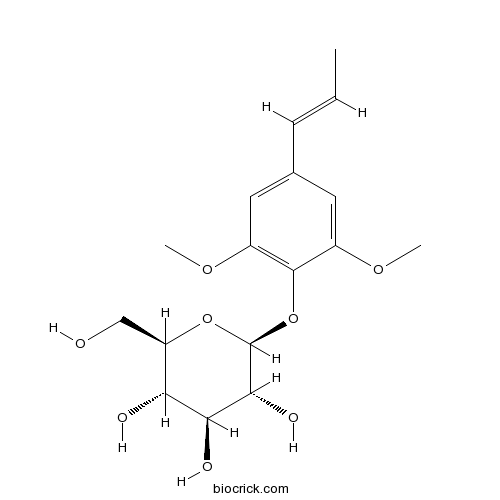 2,6-二甲氧基-4-(1E)-1-丙烯基苯基 beta-D-吡喃葡萄糖苷